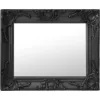 Image de Miroir Mural Style Baroque 50x40 Cm Noir