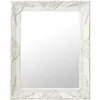 Image de Miroir Mural Style Baroque 50x60 Cm Blanc Vidaxl