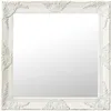 Image de Miroir Mural Style Baroque 60x60 Cm Blanc
