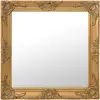 Image de Miroir Mural Style Baroque 60x60 Cm Doré