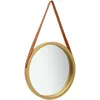 Image de Vidaxl Miroir Mural Avec Sangle 50 Cm Doré