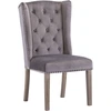 Image de vidaXL Chaise de salle à manger Gris velours