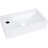 Image de vidaXL Lavabo 400x220x90 mm SMC blanc