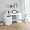 Image de Vidaxl - Bureau Blanc 140x50x76 Cm Bois D'Ingénierie