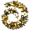 Image de vidaXL Guirlande de Noël avec lumières LED Noir 2,7 m PVC