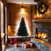 Image de Vidaxl   Sapin De Noël Artificiel Noir 150 Cm   Pvc Réaliste   Pieds En Acier Pour Stabilité   Réutilisable Intérieur/extérieur