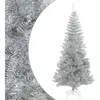 Image de Sapin De Noël Artificiel Avec Support Argenté 180 Cm Pet Vidaxl