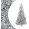 Image de Sapin De Noël Artificiel Avec Support Argenté 210 Cm Pet Vidaxl