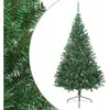 Image de Vidaxl   Sapin De Noël Artificiel Demi 180 Cm   Pvc Résistant Aux Intempéries   Branches Réalistes Pour Intérieur Et Extérieur   Support Inclus
