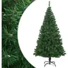 Image de Vidaxl   Arbre De Noël Artificiel Vert 180 Cm   Branches Épaisses En Pvc   Réutilisable Pour Intérieur Et Extérieur   Support Métallique Inclus
