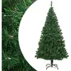 Image de Vidaxl   Sapin De Noël Artificiel 210 Cm   Branches Épaisses En Pvc   Réutilisable Intérieur/extérieur   Support Métallique Inclus