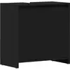 Image de vidaXL Armoire de salle de bain noire 60x33x61 cm Bois composite