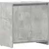 Image de vidaXL Armoire de salle de bain gris béton 60x33x61 cm Bois composite