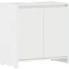 Image de vidaXL Armoire de salle de bain blanc brillant 60x33x61 cm Bois composite