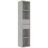 Image de Bibliothèque Gris Béton 36x30x171 Cm Aggloméré