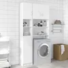 Image de Vidaxl - Armoire De Salle De Bain Blanc 32x25,5x190 Cm Bois D'Ingénierie