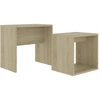 Image de vidaXL Ensemble de tables basses en chêne Sonoma 48 x 30 x 45 cm Bois composite