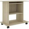 Image de vidaXL Bureau en chêne Sonoma 80x50x75 cm bois composite