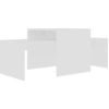Image de vidaXL Ensemble de tables basses blanc 100x48x40 cm bois composite