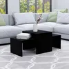 Image de Vidaxl - Ensemble De Tables Basses Noir 100x48x40 Cm Bois D'Ingénierie