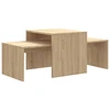 Image de vidaXL Ensemble de tables basses en chêne Sonoma 100x48x40 cm bois composite