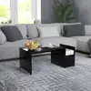 Image de Table Basse Noir 90x45x35 Cm Bois D'Ingénierie Vidaxl