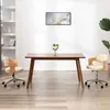 Image de Chaise Pivotante De Bureau Crème Bois Courbé Et Similicuir Vidaxl