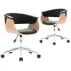 Image de vidaXL Chaise de salle à manger 2 pcs. Pivotantes Noir Similicuir