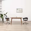 Image de Vidaxl Chaises Pivotantes À Manger Lot De 2 Bois Courbé Et Similicuir
