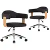 Image de vidaXL Chaise de salle à manger 2 pcs. Pivotantes Noir Similicuir