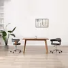 Image de Vidaxl Chaises Pivotantes À Manger Lot De 2 Gris Bois Courbé Et Tissu