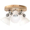 Image de vidaXL Lampe de plafond style industriel 25 W blanc 42x27 cm E27