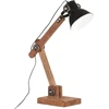 Image de vidaXL Lampe de bureau style industriel noir ronde 58x18x90 cm E27