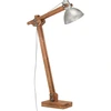 Image de vidaXL Lampadaire Argenté Mango Bois massif E27