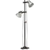 Image de vidaXL Lampadaire 2 flammes argenté E27 Fonte