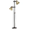 Image de vidaXL Lampadaire 2 flammes laiton E27 fonte