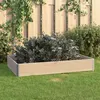 Image de Jardinière Surélevée 80x120 Cm Bois De Pin Solide Vidaxl