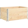 Image de vidaXL Jardinières surélevées 3 pièces 80x120 cm Bois de pin massif