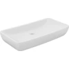 Image de vidaXL Lavabo de luxe Rectangulaire Blanc Mat 71x38 cm Céramique