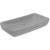 Image de vidaXL Lavabo de luxe Rectangulaire Mat Gris clair 71x38 cm Céramique