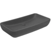 Image de vidaXL Lavabo de luxe Rectangulaire Mat Gris foncé 71x38 cm Céramique