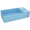 Image de vidaXL Lavabo de salle de bain avec trop-plein Céramique bleu clair
