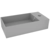Image de vidaXL Lavabo de salle de bains avec trop-plein Céramique gris clair