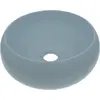Image de vidaXL Lavabo ond Mat Bleu clair 40x15 cm Céramique