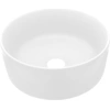 Image de vidaXL Lavabo de luxe Rond Mat Blanc 40x15 cm Céramique