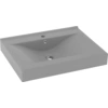 Image de vidaXL Lavabo de luxe avec trou pour robinet gris clair mat 60x46 cm Céramique