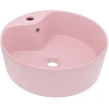 Image de vidaXL Lavabo de luxe avec trop-plein Matt Rosa 36x13 cm Céramique