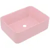 Image de vidaXL Lavabo de luxe mat rose 41x30x12 cm Céramique
