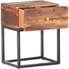 Image de vidaXL Table de nuit 40x30x50 cm Bois d'acacia rugueux