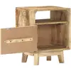 Image de vidaXL Table de nuit 40x30x50 cm Bois de manguier rugueux